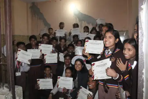 Mid-Year Student Learning Showcase Highlights Progress in English Skills at Navjyoti Public School"