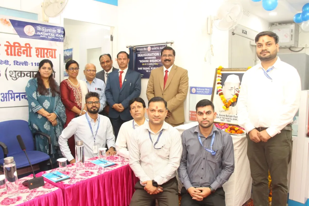 नैनीताल बैंक की नवसुसज्जित रोहिणी शाखा का भव्य उदघाटन