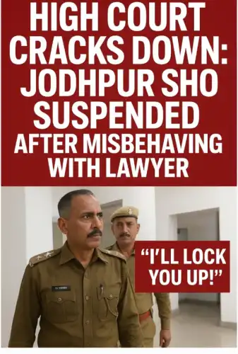 खाकी पर गिरी हाईकोर्ट की गाज — SHO सस्पेंड, पूरा थाना लाइनहाज़िर हुआ