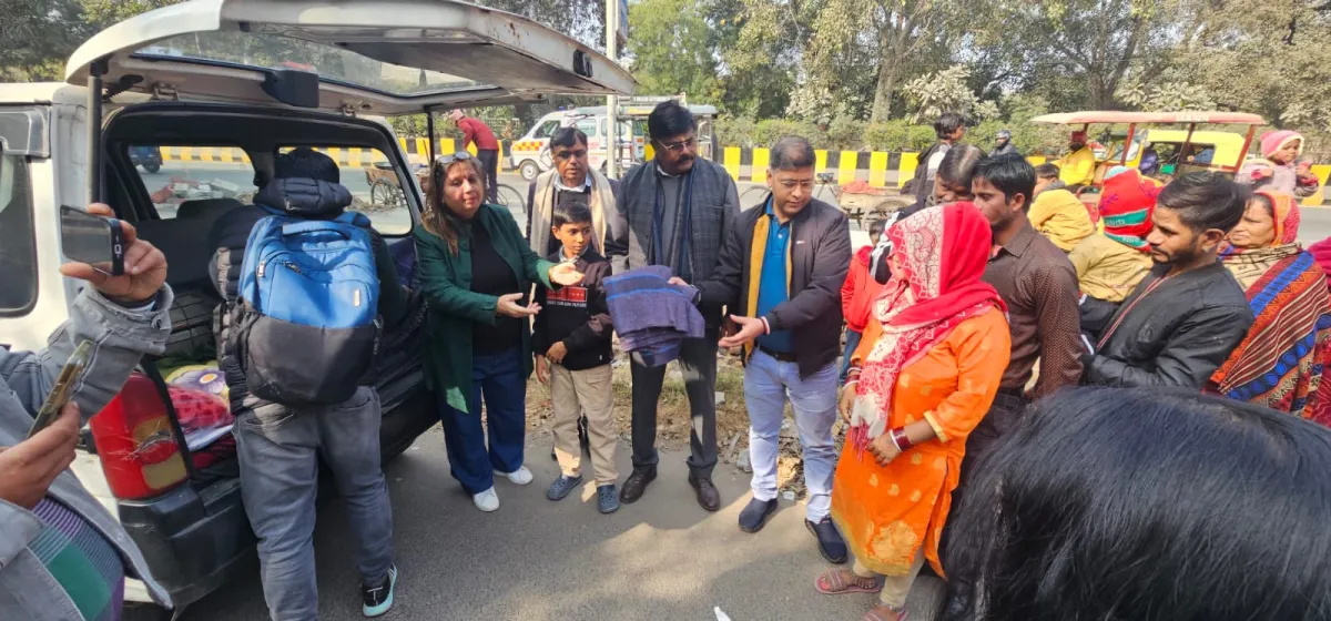 मानवता की मिसाल: श्री श्री मरूत नंदन सेवा संस्थान द्वारा 200 जरूरतमंदों को कंबल वितरण